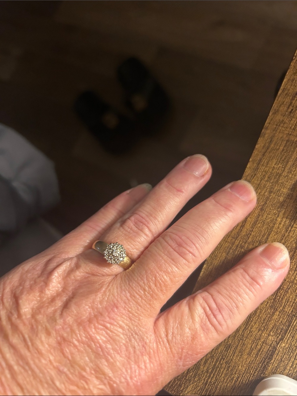 Gold Cluster Diamond Ring - Elegant Women's Jewelry#14Carat #Vintage